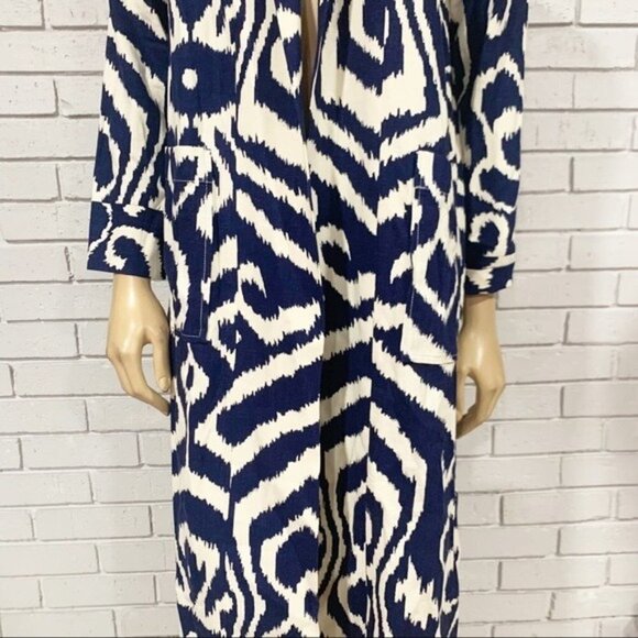 Anthropologie Women’s Blue Motif Robbie Duster Jacket - Picture 5 of 15